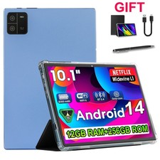 2025 Tablet 10" Android 14 Tablet 12GB 256GB Octa-Core 8000mAh 5G WiFi 8MP 13MP