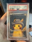 Pokémon Pikachu TCG Grey Felt Hat #085 Promo Van Gogh Pikachu PSA 8