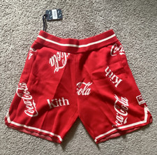 Kith x Coca-Cola Men s Red/White Logo Pattern...