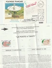 1989 French Polynesia FDC POLYSAT Satellite Missent/Returned Auxiliary Marks