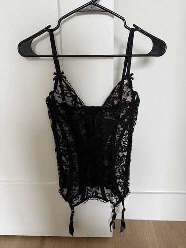 Agent Provocateur DENVER Basque Black Lace 32C NWT $790 RARE! - Picture 4 of 7