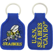 U.S. Navy Seabees Keychain 2 3/4"