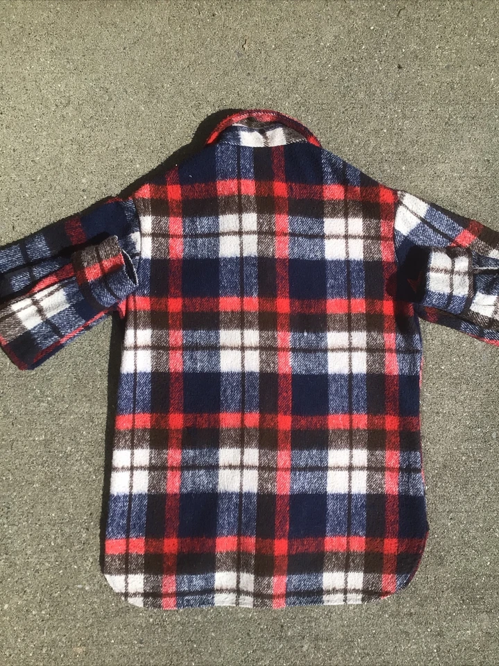 Vintage Mohawk Men’s Plaid Wool CPO Style Outdoor Work Hunting Shirt Jacket Sz S - Image 3 of 4