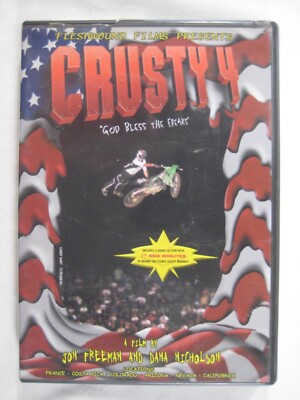 DVD Crusty 4 God Bless the Freaks 1998 Dirt Bike movie Jon Freeman D. Nicholson