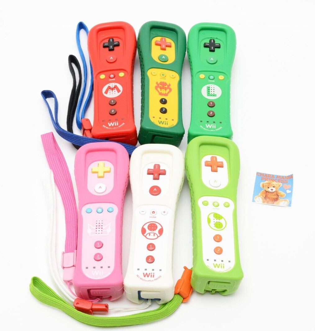 Lot 6 Nintendo Wii Controller Remote Control Plus Mario