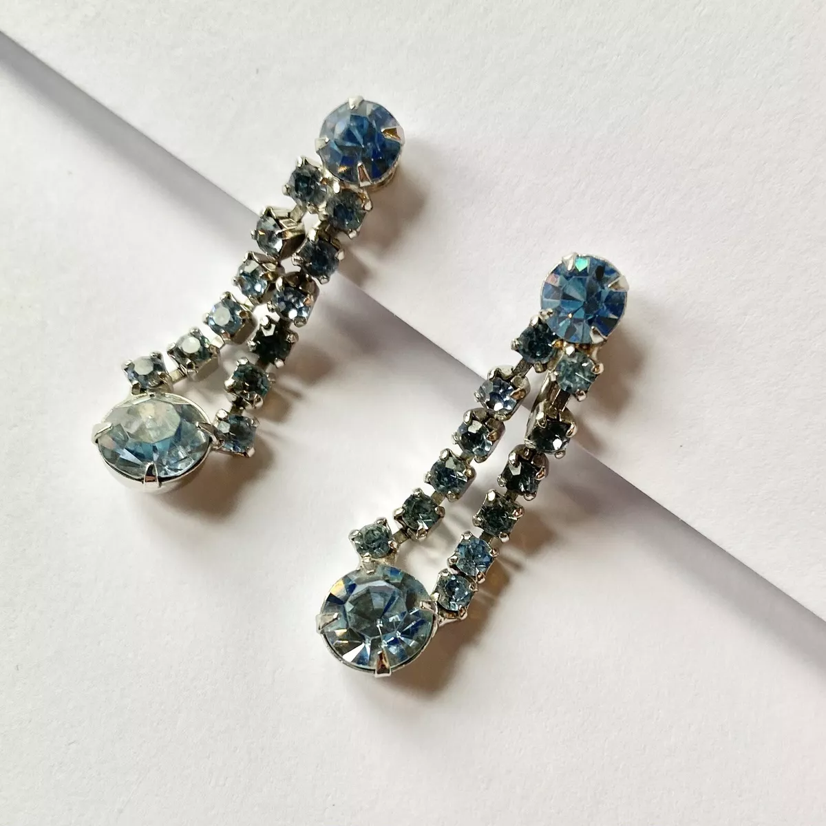 Aquamarine screw back sale earrings