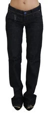 C'N'C COSTUME NATIONAL Jeans Blue Low Waist Straight Denim Pants s. W26 280usd