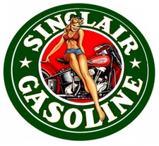 Vintage Sinclair Replica Sticker Sign Gas Service Station Dino Oil 4 Sizes