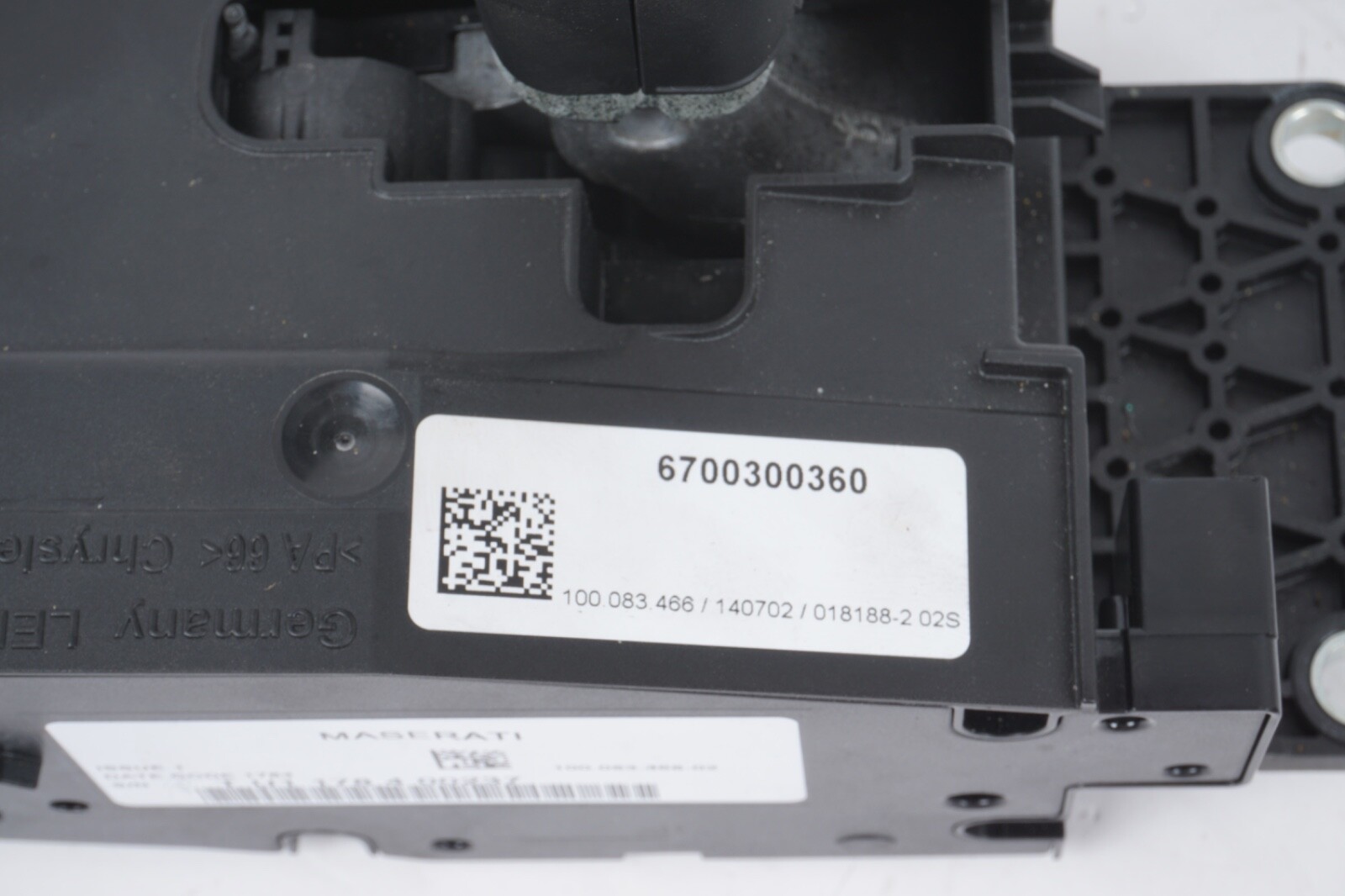 2014-2020 MASERATI QUATTROPORTE TRANSMISSION GEAR SHIFTER SELECTOR OEM