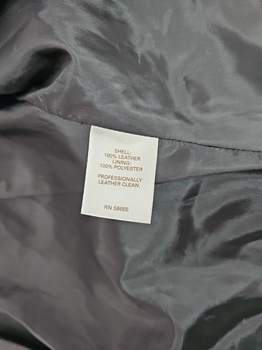 HALOGEN Shell Leather Bomber Black Women's Jacket | Size-M New - Picture 8 of 9