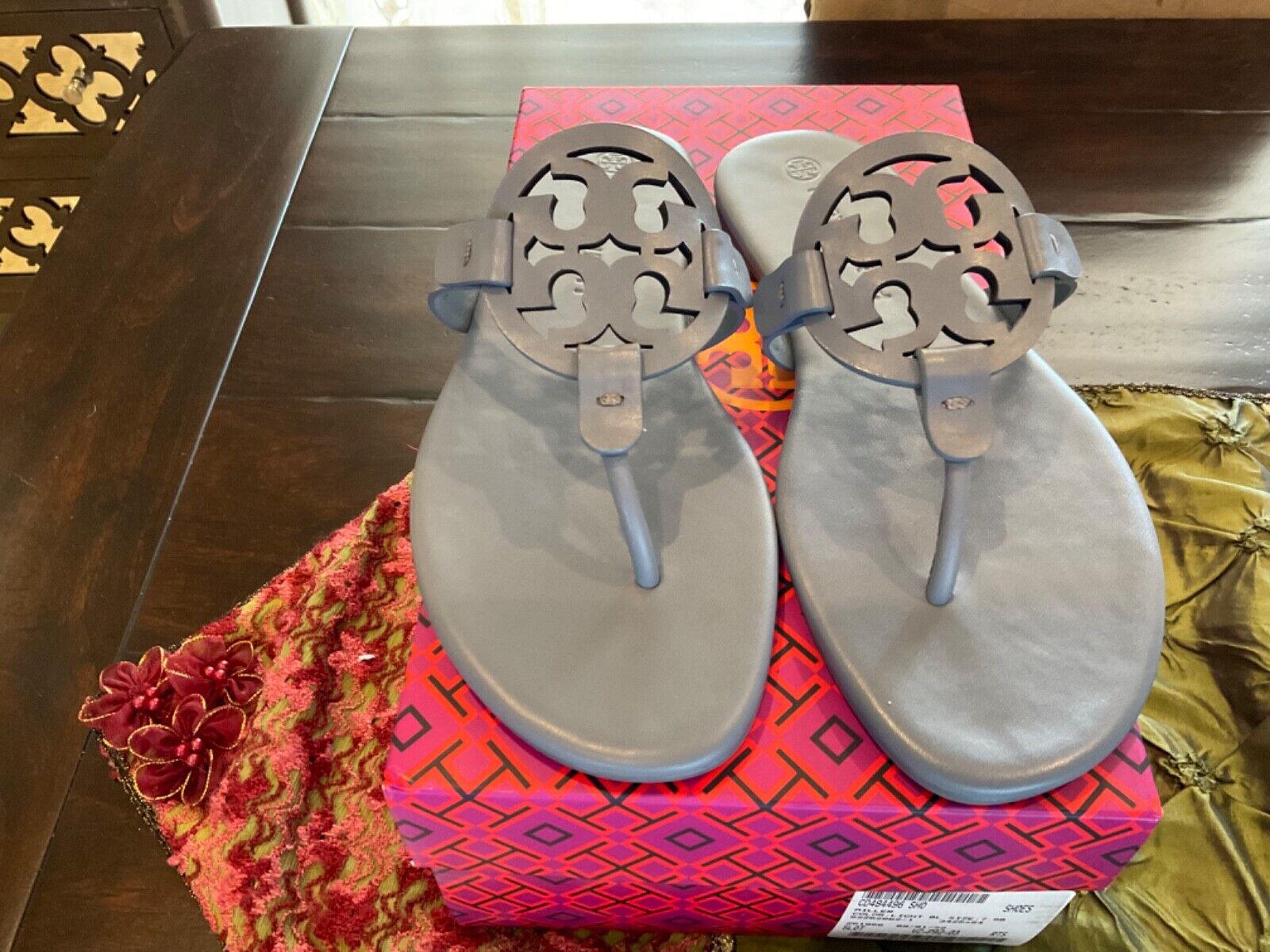 Tory Burch Miller Sandals Light blue ,size , sold out, HTF,BNIB, must  have ! | eBay