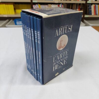 (Artrusi) Die Wissenschaft in der Küche und die Kunst des guten Essens 1991 ESSELUNGA 8 Bde.
