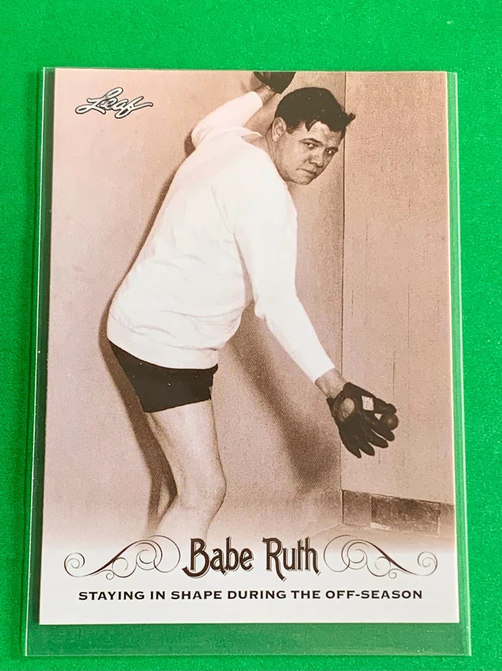 2016 Leaf Babe Ruth Collection #46 Babe Ruth "Staying In Shape" NY Yankee HOF L - Image 2 of 4