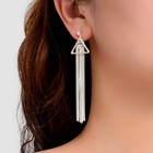 Long Dainty Drop Fringe Earrings Dangling Stud Premium Quality Elegant Jewellery
