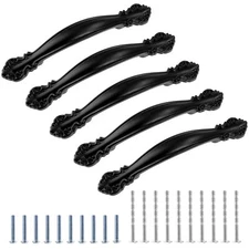 5 Packs Cabinet Hardware Handle Pull 2-1/2" 64mm Hole Centers Solid Drawer Pu...