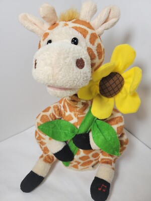 Adorable Gerry the Giraffe 12'' Animated Singing Plush Toy by Cuddle Barn Works