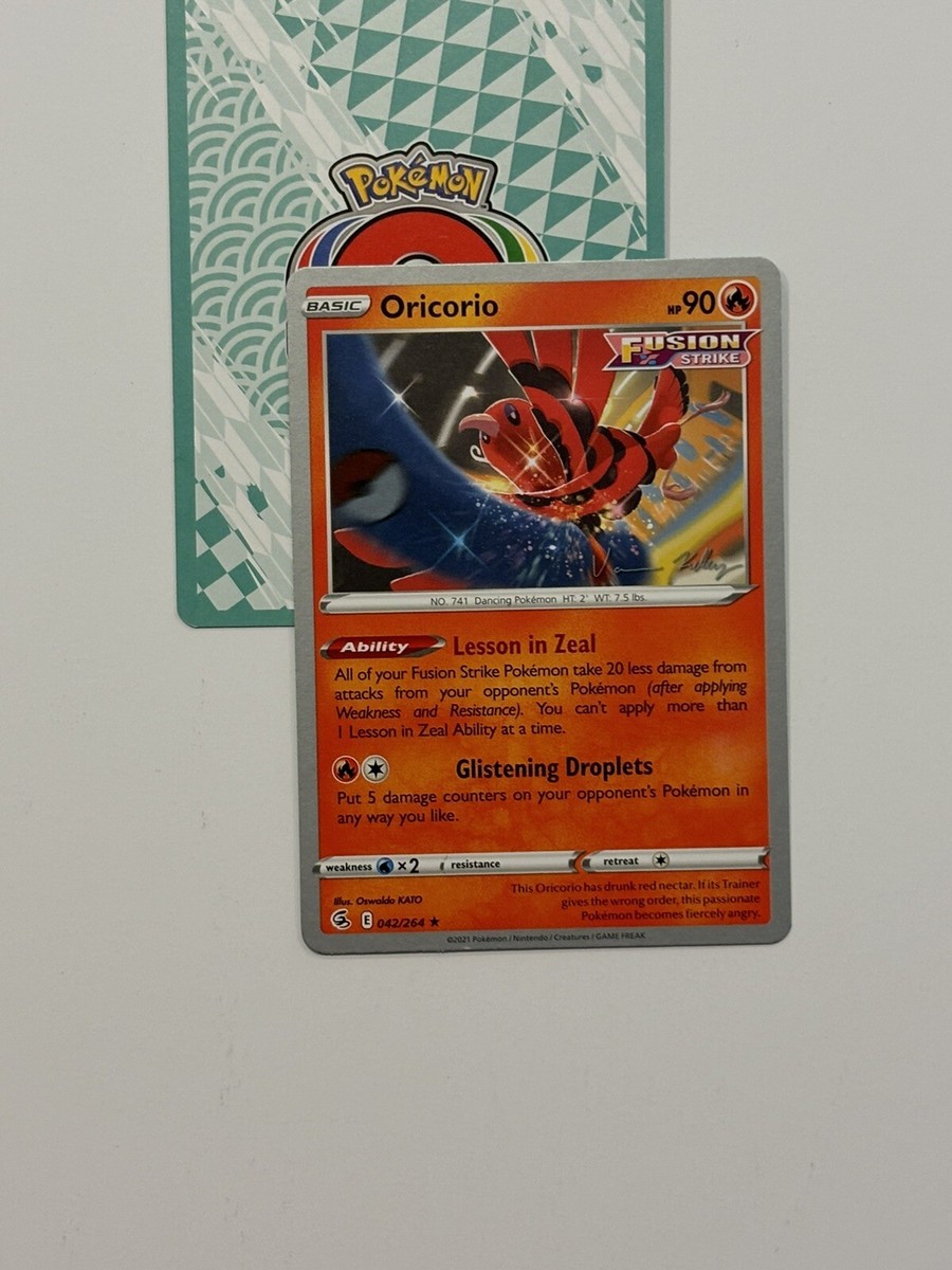 oricorio fusion strike pokemon card value GG04 - Holofoil Crown Zenith Galarian Gallery Weakness Darkness ×2 Resistance Fighting Pokemon Trading Card Game Sword