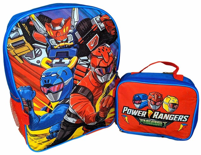 power rangers backpack and lunch bag