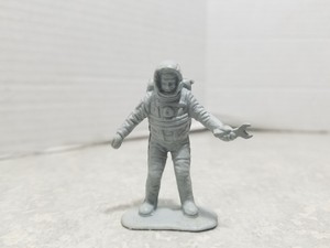 Vintage-Marx-Operation-Moon-Base-1960s-Silver-gray-Plastic-PlaySet-Figure
