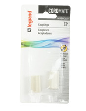 Legrand Wiremold CordMate Cord Cover Couplings Pack of 2 Ivory C9