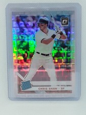 Chris Shaw 2019 Donruss Optic Rated Rookie SILVER PANDORA - San Francisco Giants