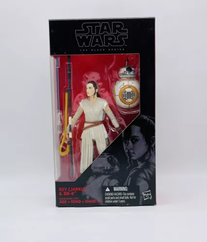 Rey & BB-8 Star The Wars Force Awakens 6" NIB BLACK SERIES Hasbro 02