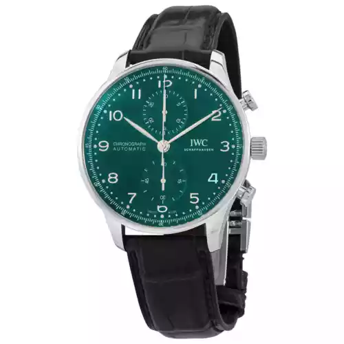 IWC Portugieser Chronograph Automatic Green Dial Men's Watch IW371615