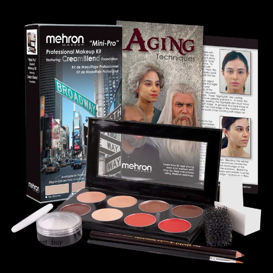 Kit de Maquillaje Profesional Mehron Mini-Pro_ Crema Estudiante Escenario Teatral - ¡Elige!! Foto 4 de 4