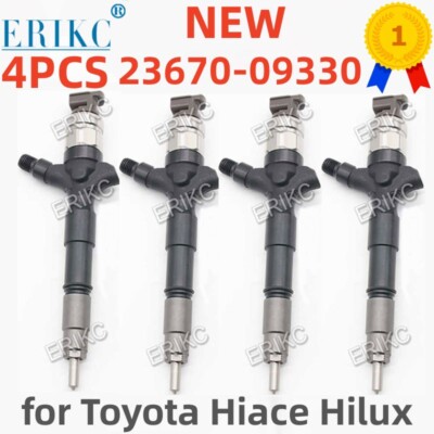 4PCS 23670-09330 Diesel Fuel Injector 2367009330 for Toyota Hilux