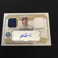 2013 Topps Museum Collection Yonder Alonso Game Used Patch Auto Autograph #38/99