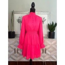 Alice + Olivia NWT Lavinia Mini Dress Wild Pink Sz. 2 