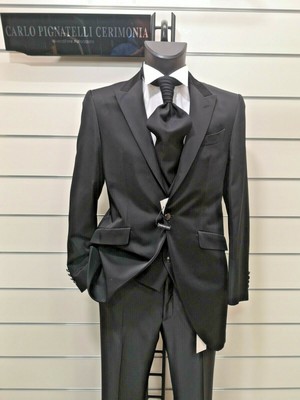 ABITO VESTITO UOMO SPOSO 48 FIRMATO CARLO PIGNATELLI CERIMONIA mezzo tight  | eBay
