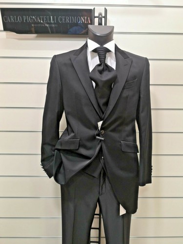 ABITO VESTITO UOMO SPOSO 48 FIRMATO CARLO PIGNATELLI CERIMONIA mezzo tight  | eBay