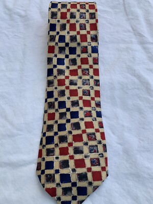 MAUS & HOFFMAN [ MULTI-COLOR ] men's tie 100% Silk Made in Italy