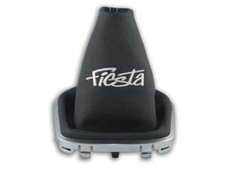 SCHALTMANSCHETTE FÜR FORD FIESTA MK6 FL 12-17 SCHALTSACK STICKEREI FADEN WEISS