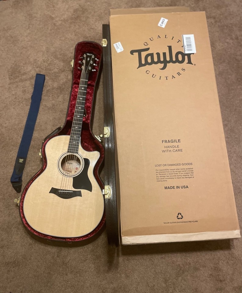 Hand Made 2023 Custom Taylor Guitar 314CE Acoustic/Ele w/Case + FREE