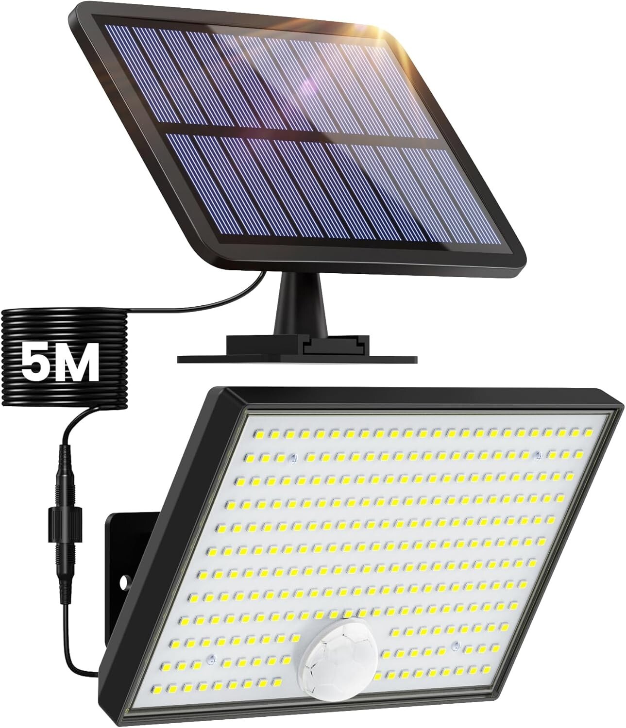 Éclairage solaire extérieur étanche pour sécuriser l'allée du garage et la terrasse du jardin