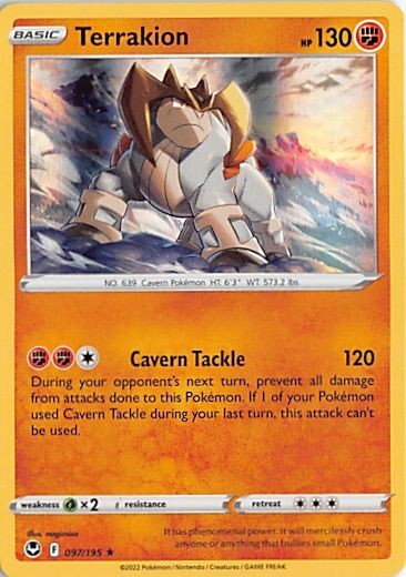 TEMPEST ヒョク ポラロイド SWSH12: Silver Tempest, Terrakion Holo p2-28124 | eBay