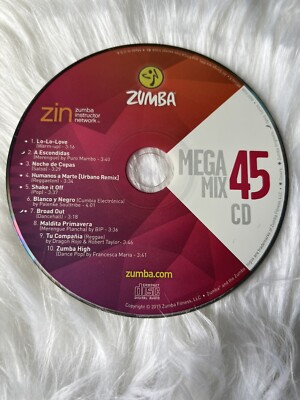 Zumba ZIN DVD CD 113 最新版❗ ZUMBA Zin Mega Mix Motivational Fitness Music High Cardio