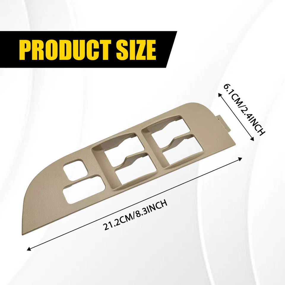 Interruptor de ventana eléctrica maestro izquierdo conductor bisel ajuste ajuste Toyota Corolla 1998-2002 Foto 3 de 4