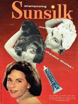 Werbung Advertising 099 1958 Shampoo Sunsilk Mousse