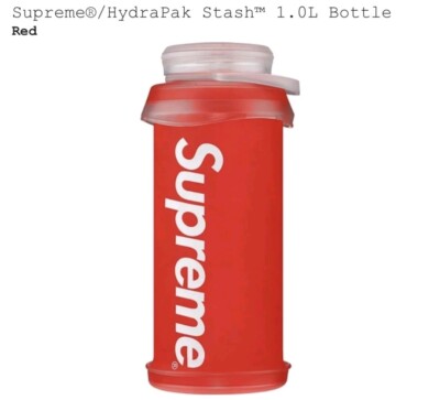 Supreme FW20 HydraPak Vorrat 1,0 l flexible Flasche rot. Brandneu. KOSTENLOSES GESCHENK!!