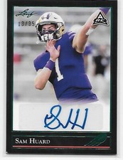 2022 Leaf SAM HUARD auto QB autograph 13/35 Washington Huskies