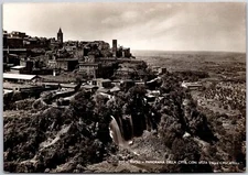 Tivoli - Panorama Della Citta Con Vista Delke Cascatell Real Photo RPPC Postcard