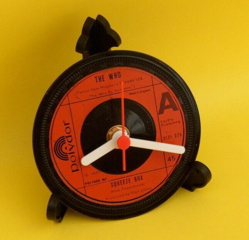 Vinyl Record DESK CLOCKS - All Upcycled Vinyl Singles Punk Hard Metal Records - Picture 425 of 436