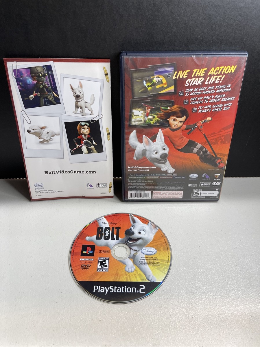 Walt Disney's BOLT - PlayStation 2 PS2 - Tested & Complete w