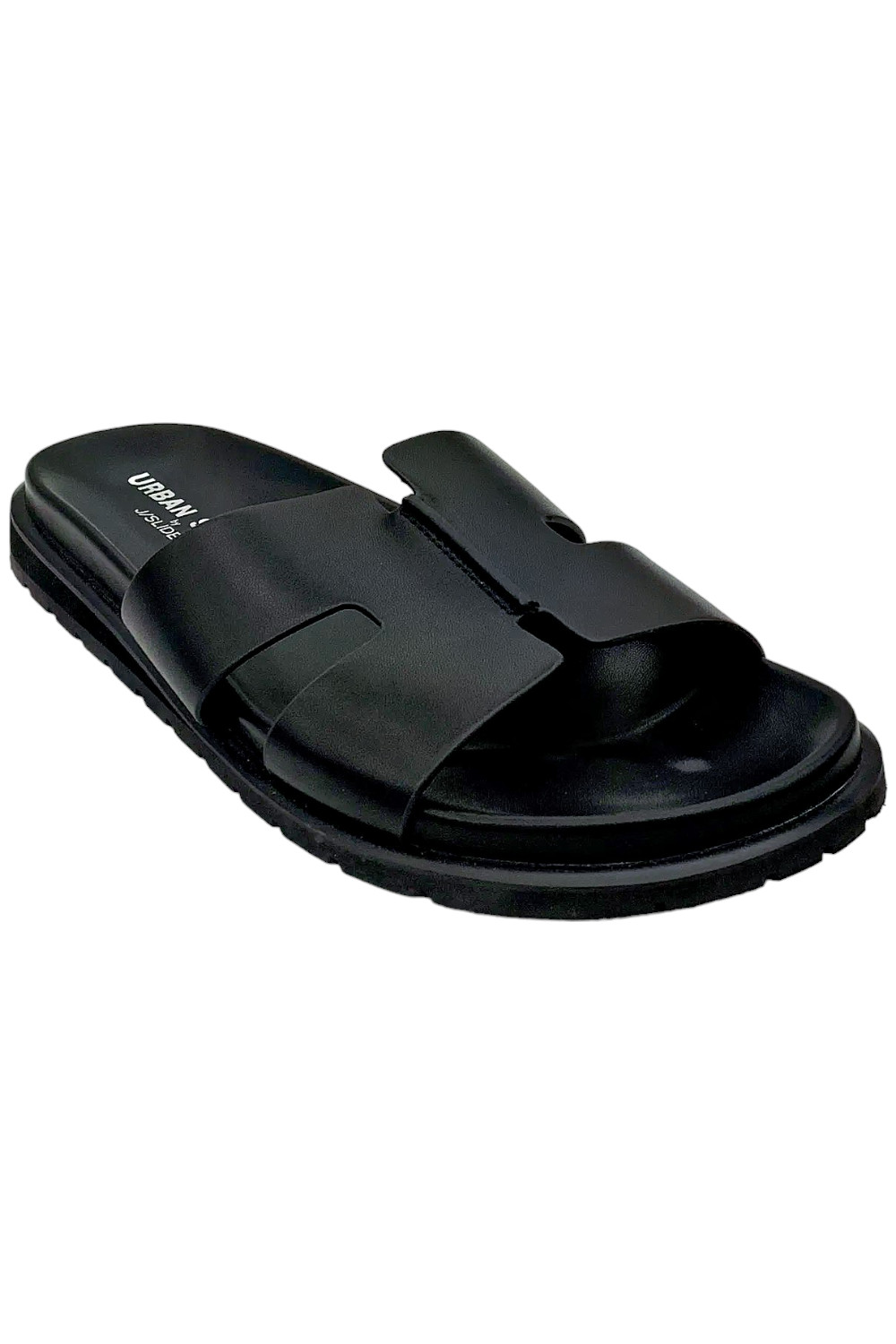 Городские спортивные женские сандалии Hanley на плоской стельке черного цвета