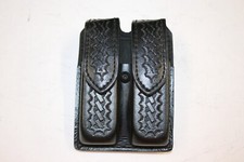 Pre Owned Safariland Glock 20/21 Leather DBL Mag' Pouch Basketweave "Reduced"