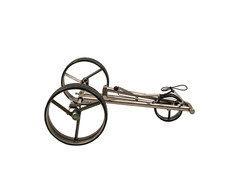 3 Rad Golf Trolley Edelstahl klappbar zerlegbar Titan-Optik mit Tasche – Fasan®