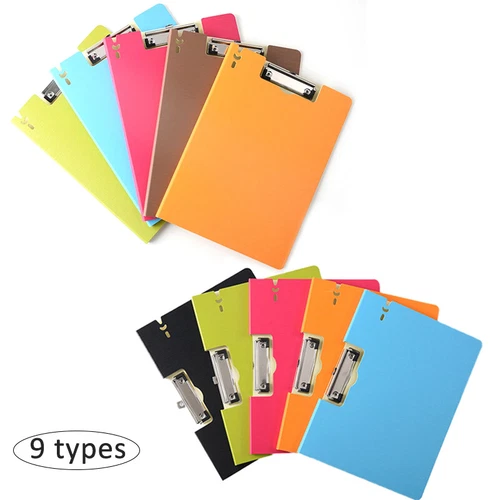 A4 Clipboard Solid Fold-Over Document Holder Filing Clip Board Muti Type - Picture 1 of 10